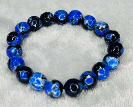 Deep Blue Luxury Natural Stone Handbeads