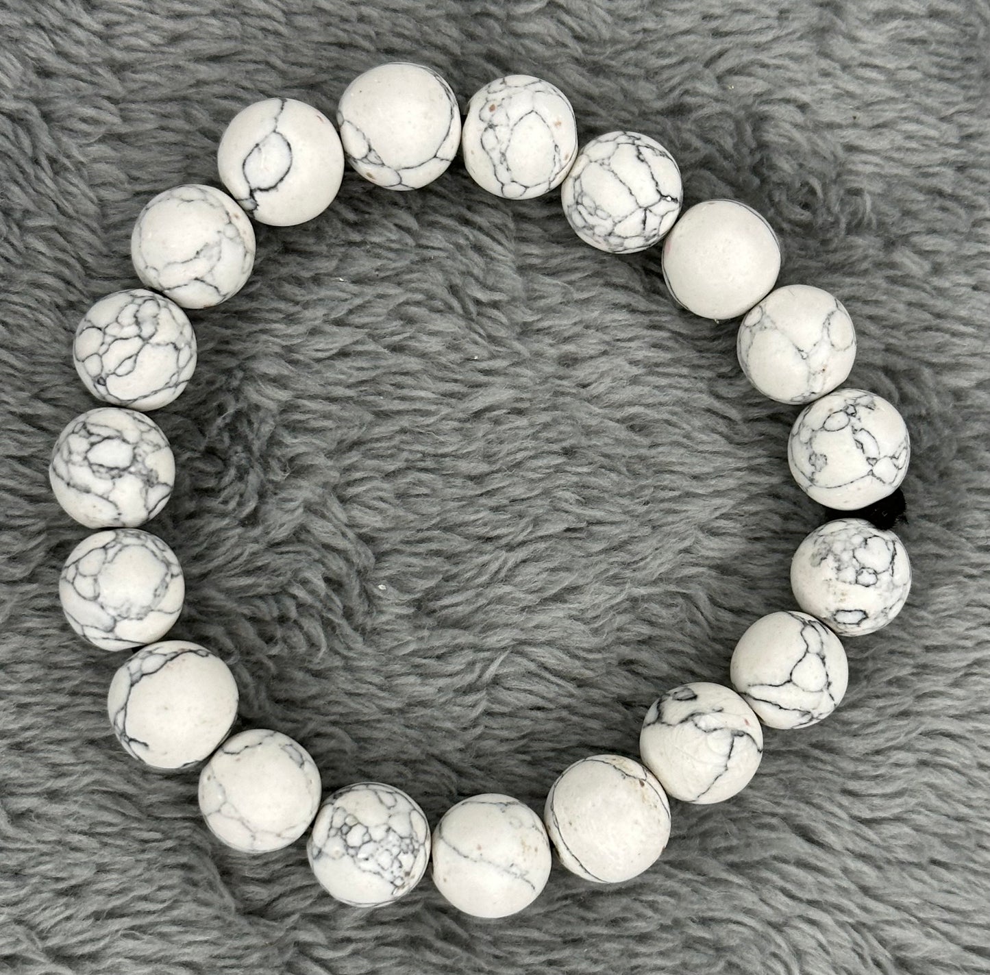 White Luxury Natural Stone Handbeads