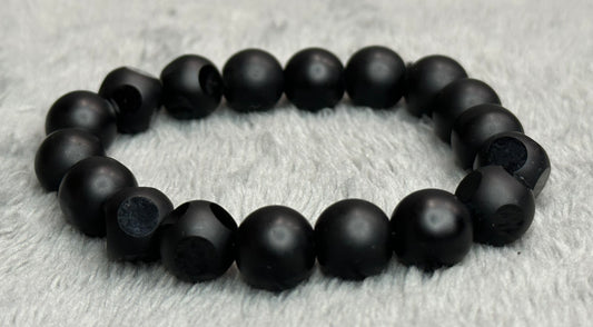Black Luxury Natural Stone Handbeads