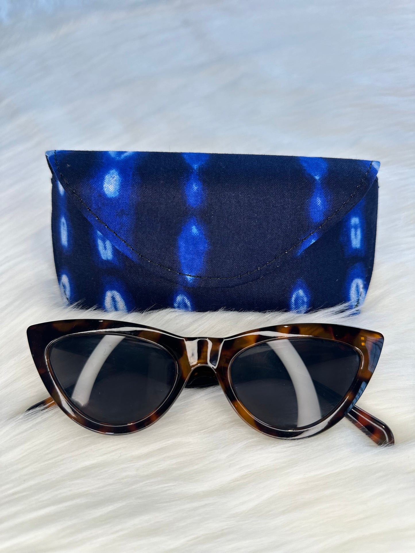 Ankara Glasses Case (Deep Blue)