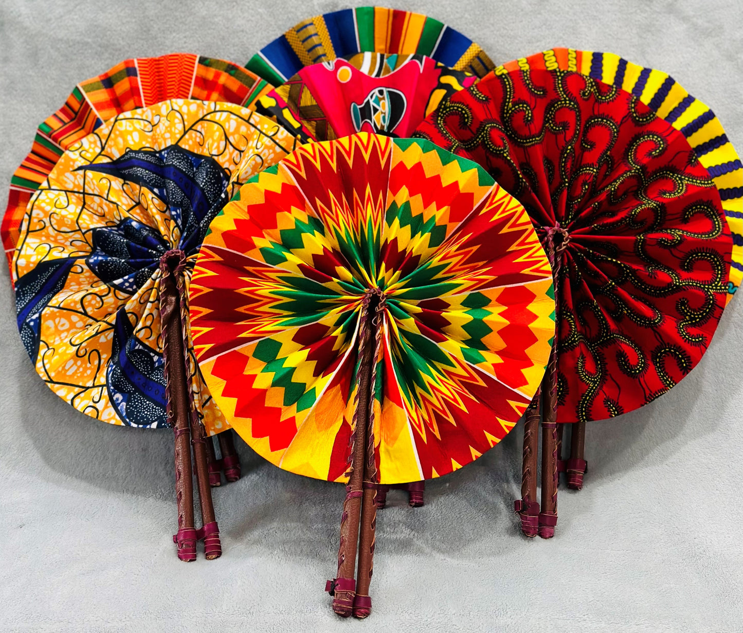 African Print Foldable Fan