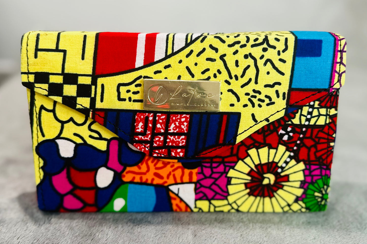 ANKARA CLUTCH HANDBAG (Yellow)