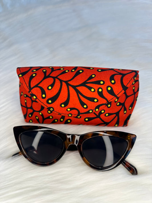 Ankara Glasses Case (Orange)