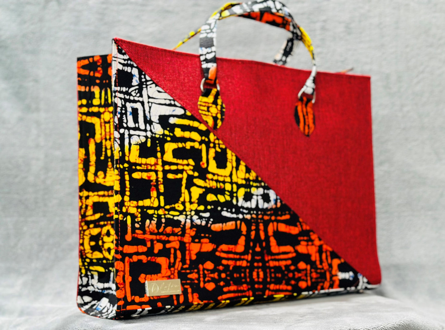 ANKARA/JUTE TOTE BAG